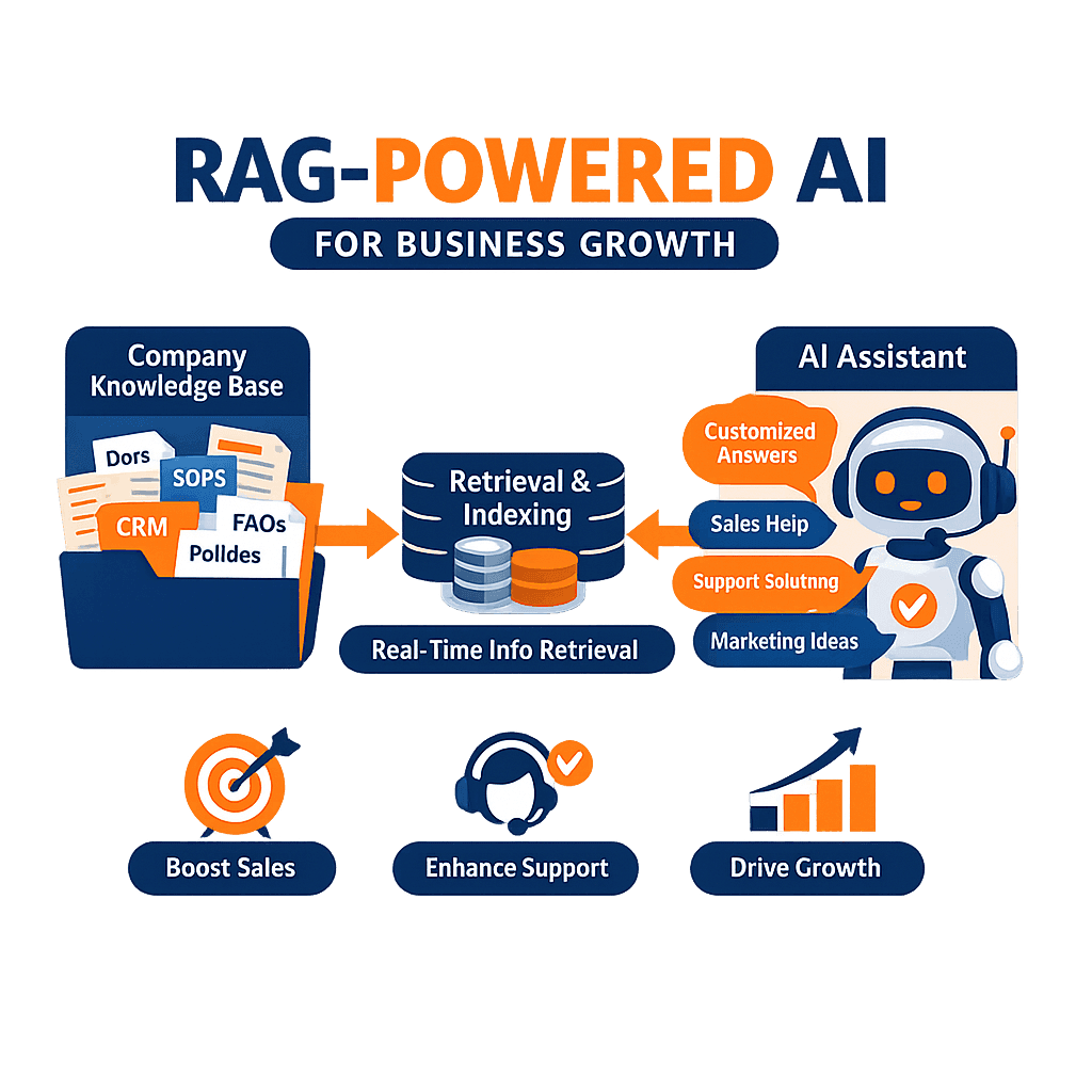 Cơ sở tri thức AI (RAG): nạp tài liệu, AI tìm + trích dẫn, trả lời với reference